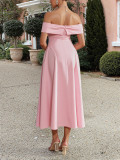 Spring/Summer Women's Chic Elegant Off-Shoulder Long Dress