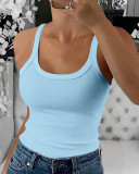 Women's Strap Slim Strap Ribbed Vest