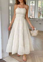 Spring/Summer Women's Holidays Casual Halter-Neck Beach Dress
