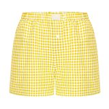 Women's Summer Retro Plaid High Waist Wide Leg Casual Shorts