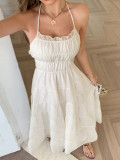 Spring/Summer Women's Holidays Casual Halter-Neck Beach Dress