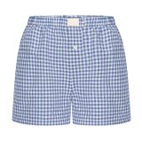 Women's Summer Retro Plaid High Waist Wide Leg Casual Shorts