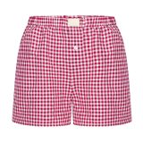 Women's Summer Retro Plaid High Waist Wide Leg Casual Shorts