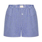 Women's Summer Retro Plaid High Waist Wide Leg Casual Shorts