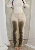 Women Sexy Retro Stacked Pants