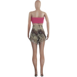 Fashionable Women's Camouflage Tassel Shorts