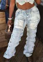 Women street Cargo Denim Pants Women street Cargo Denim Pants