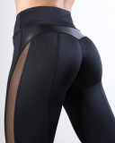 Women's Mesh Patchwork Slim Tight Leggings