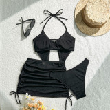 Women's Fashion Solid Color Two-Piece Bikini Set