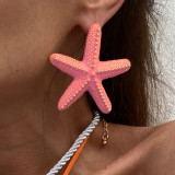 Women's Beach Style Starfish Pendant Thick Rope Necklace/Earrings