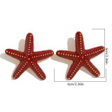Women's Beach Style Starfish Pendant Thick Rope Necklace/Earrings