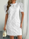 Women's Summer Slim Short Sleeve Floral Casual Dress