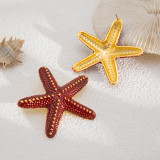 Women's Beach Style Starfish Pendant Thick Rope Necklace/Earrings