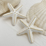 Women's Beach Style Starfish Pendant Thick Rope Necklace/Earrings