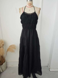Spring/Summer Women's Holidays Casual Halter-Neck Beach Dress