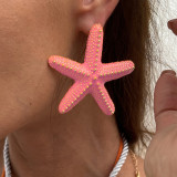 Women's Beach Style Starfish Pendant Thick Rope Necklace/Earrings