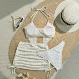 Women's Fashion Solid Color Two-Piece Bikini Set