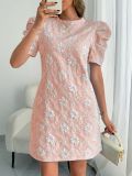 Women's Summer Slim Short Sleeve Floral Casual Dress