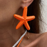 Women's Beach Style Starfish Pendant Thick Rope Necklace/Earrings