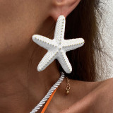 Women's Beach Style Starfish Pendant Thick Rope Necklace/Earrings