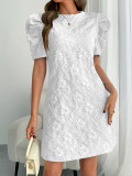 Women's Summer Slim Short Sleeve Floral Casual Dress