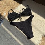 Women's Fashion Solid Color Sexy Two-Piece Bikini Set