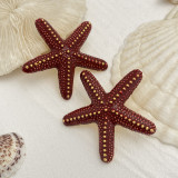 Women's Beach Style Starfish Pendant Thick Rope Necklace/Earrings
