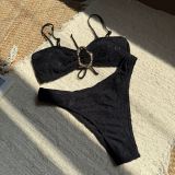 Women's Fashion Solid Color Sexy Two-Piece Bikini Set