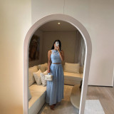 Women Spring Summer Holidays Casual Top and Lace Skirt Two-piece Set