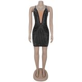 Women summer sexy see-through strap dress