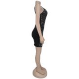Women summer sexy see-through strap dress