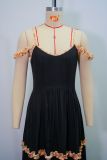 Women's Summer Fashion Sexy Straps Long Dress