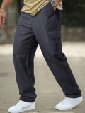 Plus Size Men's Multi-Pocket Loose Cargo Pants