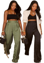 Women Casual Striped Jacquard Trousers Women Casual Striped Jacquard Trousers