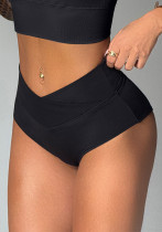 High Stretch Seamed Yoga Shorts Body Shaping Cross Waist Triangle Bottoms High Stretch Seamed Yoga Shorts Body Shaping Cross Waist Triangle Bottoms