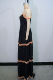 Women's Summer Fashion Sexy Straps Long Dress