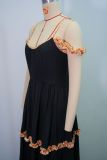 Women's Summer Fashion Sexy Straps Long Dress