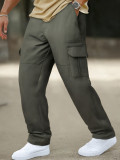 Plus Size Men's Multi-Pocket Loose Cargo Pants