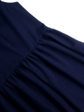 Plus Size Bow A-Line High-Waist Sleeveless Party Dress