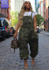 Women's Casual Loose Camouflage Cargo Jumpsuit/Overalls