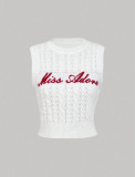 Women's Summer Casual Printed Sleeveless Knitting Top