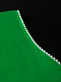 Sexy One-Shoulder Long-Sleeved High-Waist Slim Tassel Formal Party Evening Dress