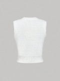 Women's Summer Casual Printed Sleeveless Knitting Top