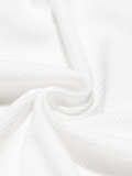 Women White Crystal Beaded Suspender Tank Top