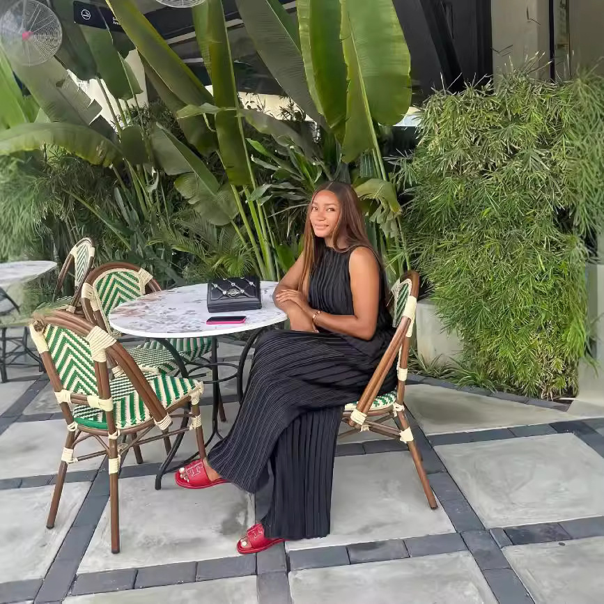 Women autumn solid sleeveless round neck top and wide leg pants two-piece set