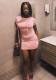 Women's Fashion Chic Casual Slim Beaded Mini Dress