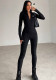Women's Fashion Slim High-Stretch Sexy Long-Sleeve Bodycon Jumpsuit