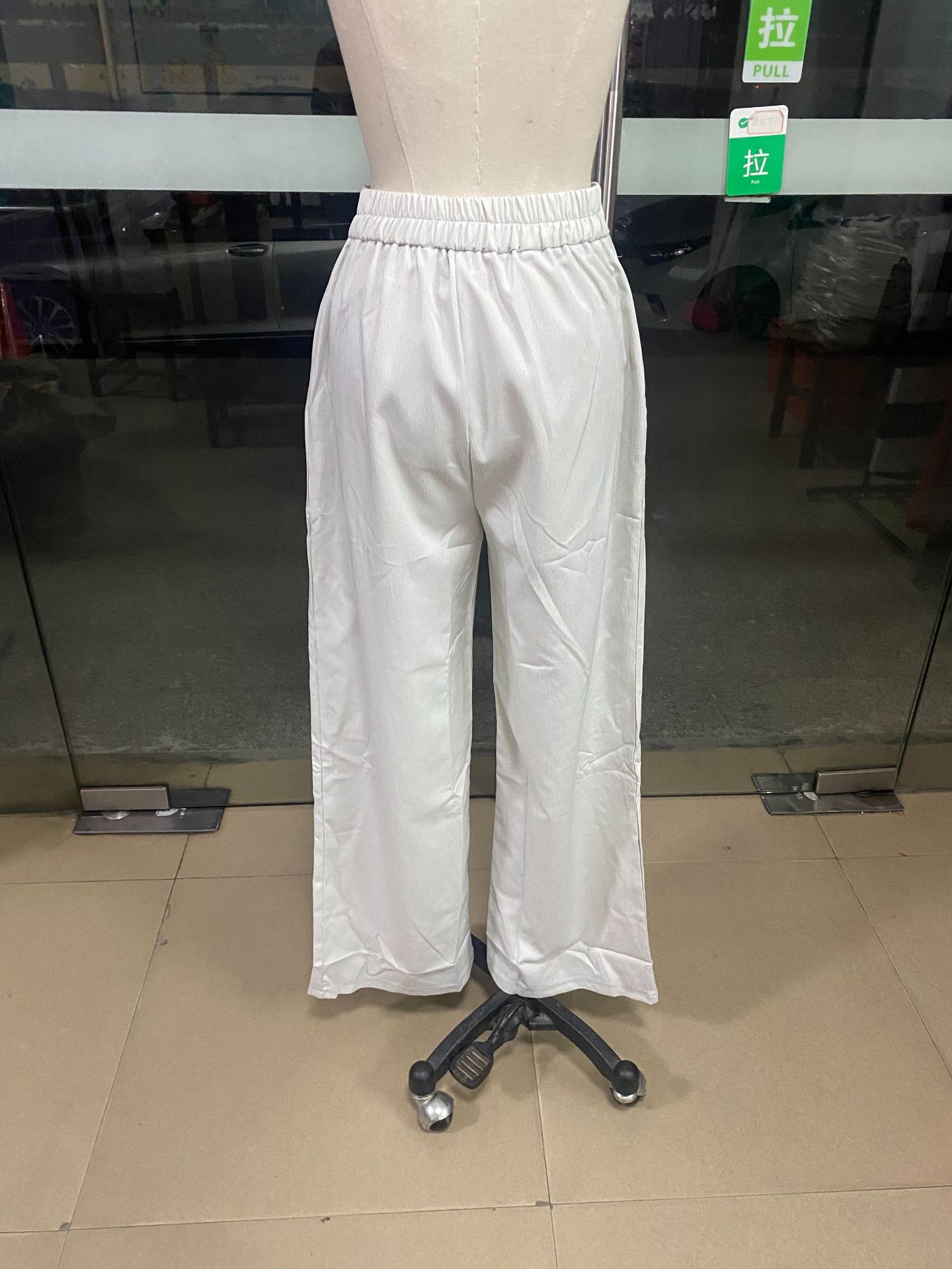 Women's Fashion Loose Sleeveless Top & Solid Color Wide-Leg Casual Pants Set