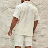 Summer Casual Men's Shirt & Shorts Set