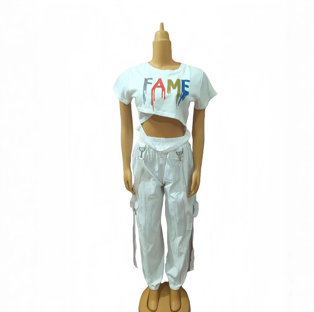 Plus Size African Women Top and trousers Two Piece Set